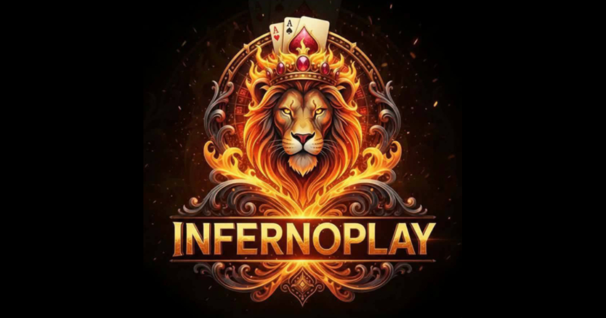 Main hero banner for InfernoPlay Casino showing fire-themed background and a call to register